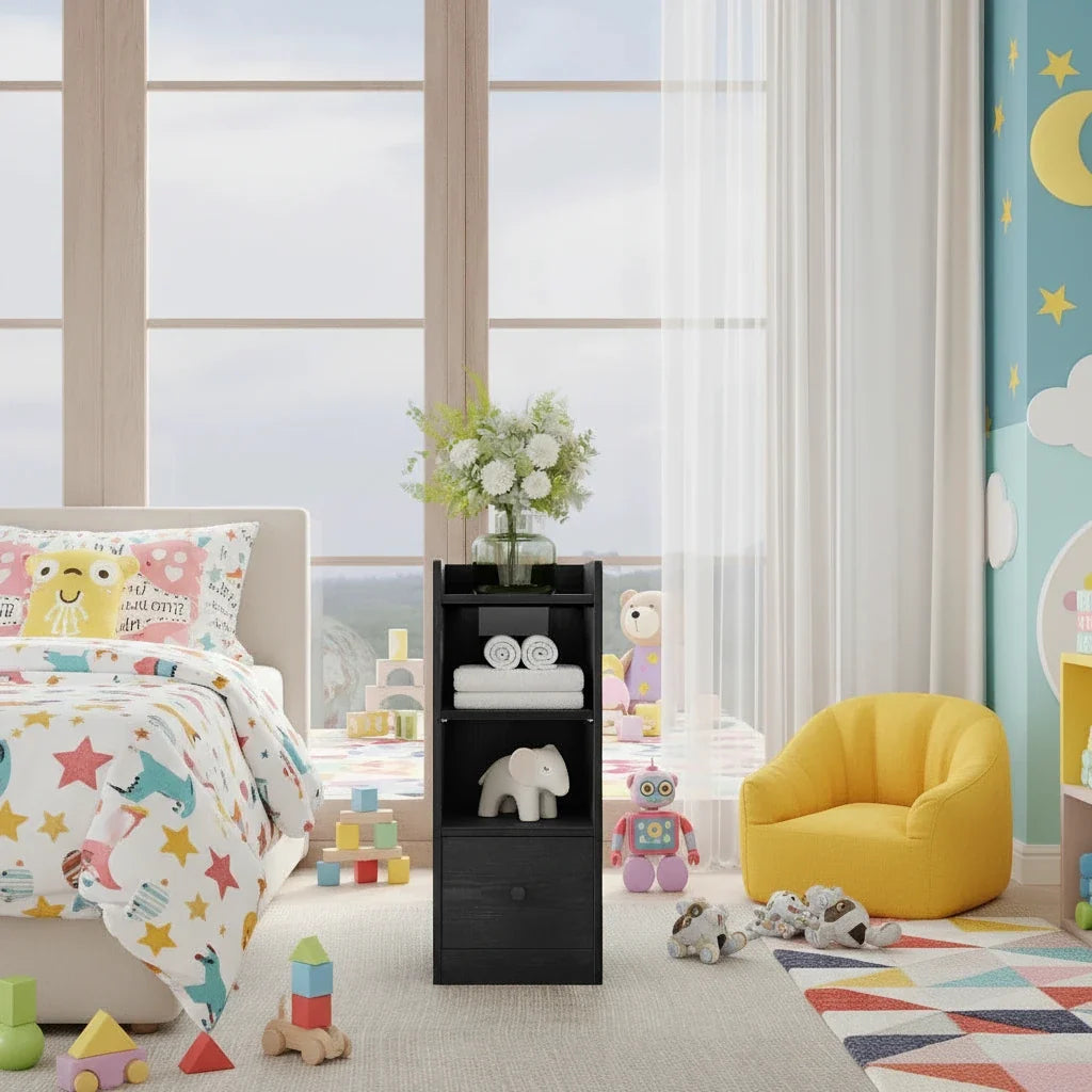 Table de chevet blanche enfant - Espace Enfant