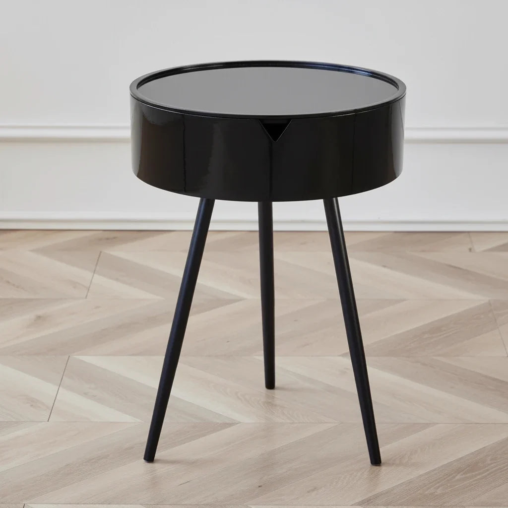 Table de nuit noir -Espace Enfant