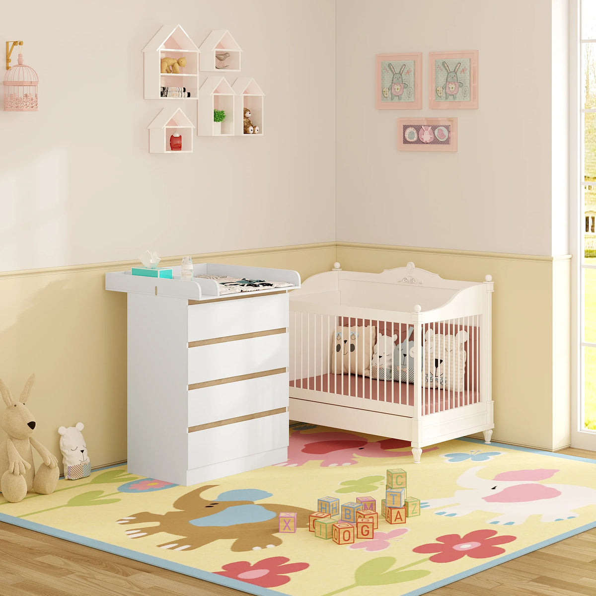 Table à langer chambre bébé - Espace Enfant