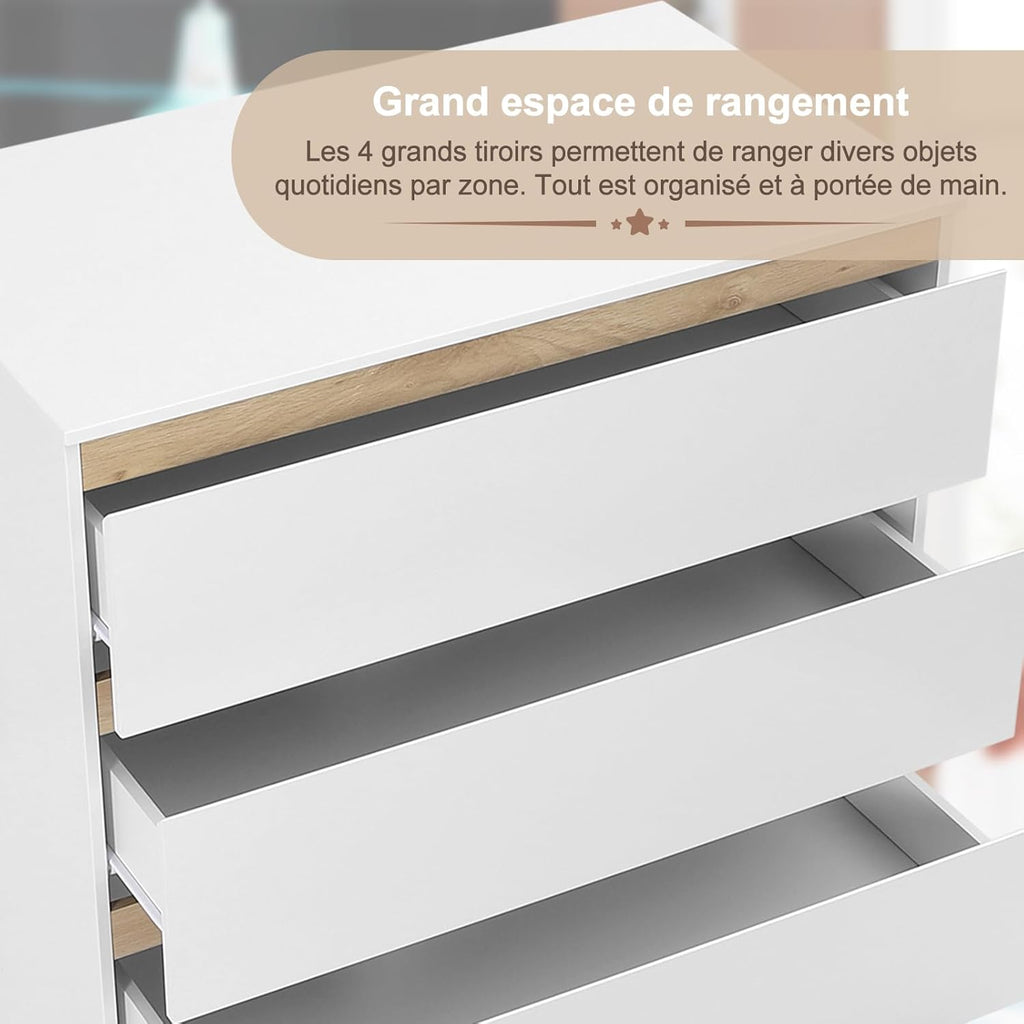 Table à langer commode chambre bébé rangement - Espace Enfant