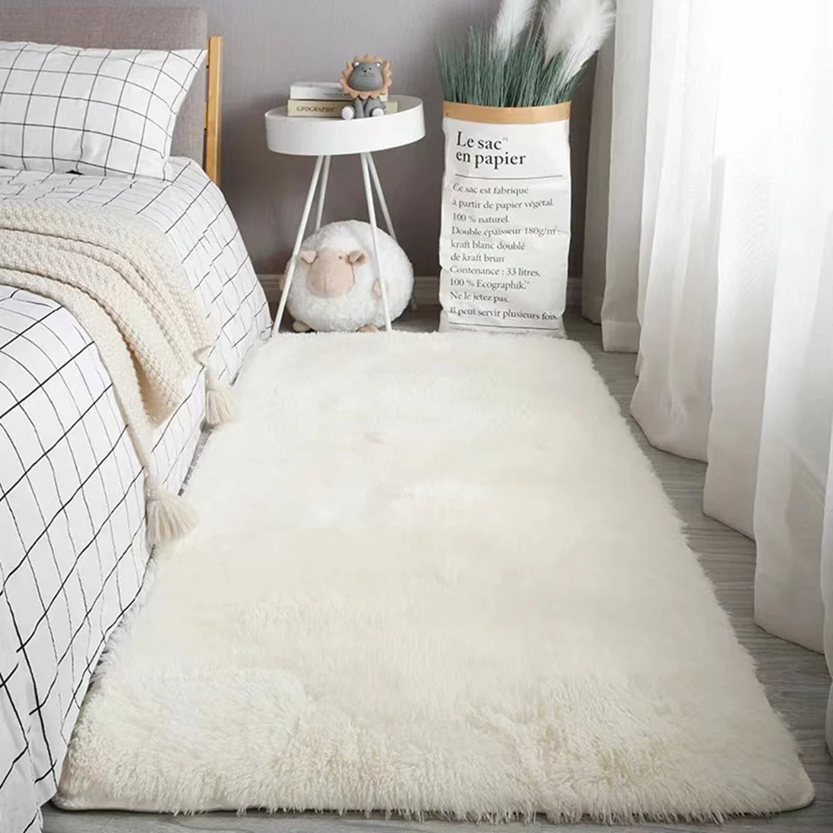Tapis chambre ado blanc - Espace Enfant