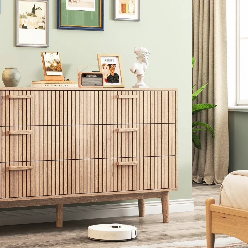  commode 6 tiroirs en bois - Espace Enfant