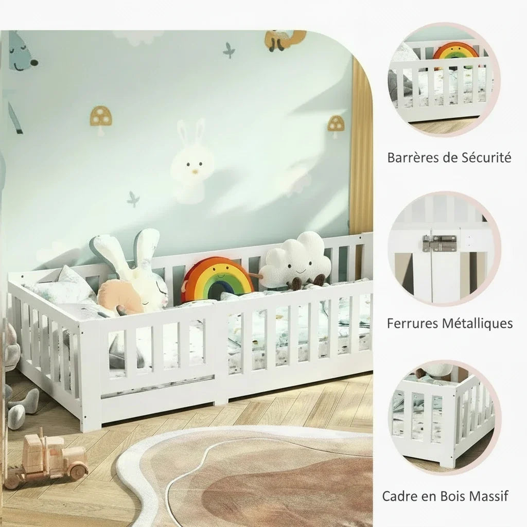 Lit pour bébé sécurisé - Espace Enfant