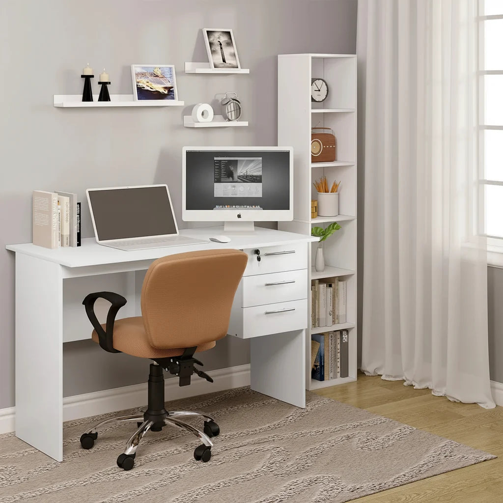 bureau blanc chambre enfant - Espace Enfant