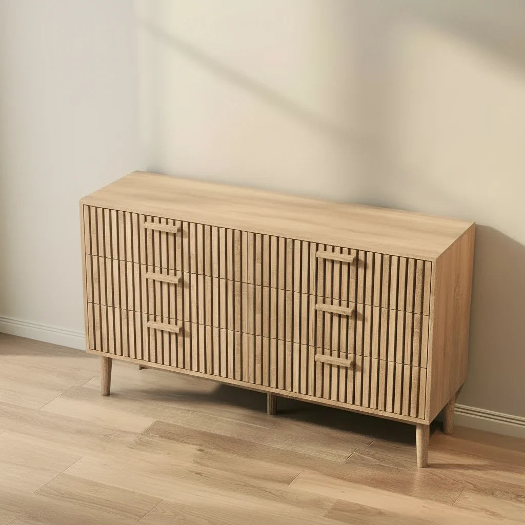 commode en bois 6 tiroirs - Espace Enfant