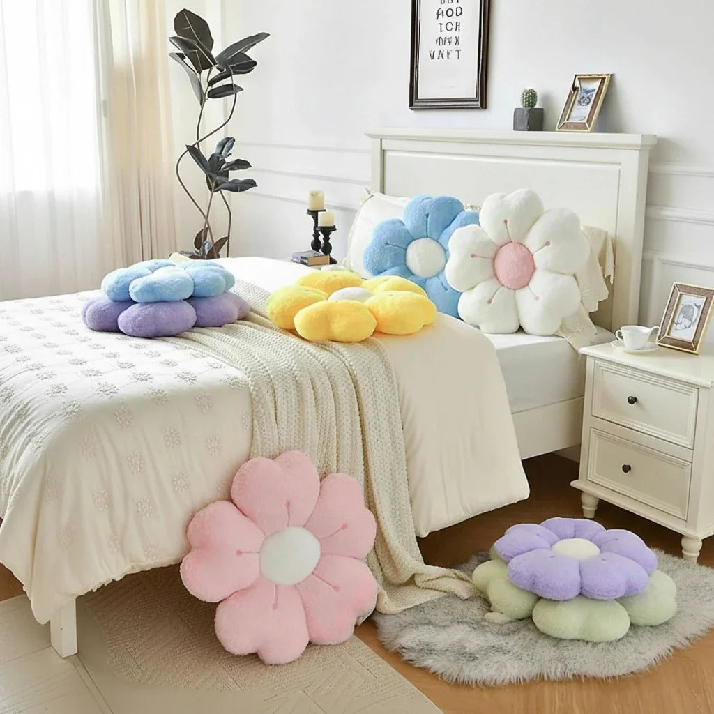 Couleur coussin fleur - Espace Enfant