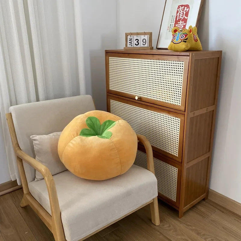 coussin tomates jaune enfant - espace enfant