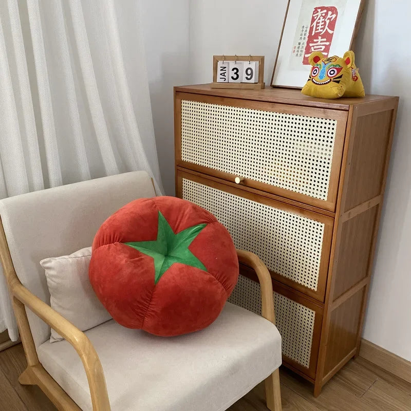 coussin tomates rouge enfant - espace enfant