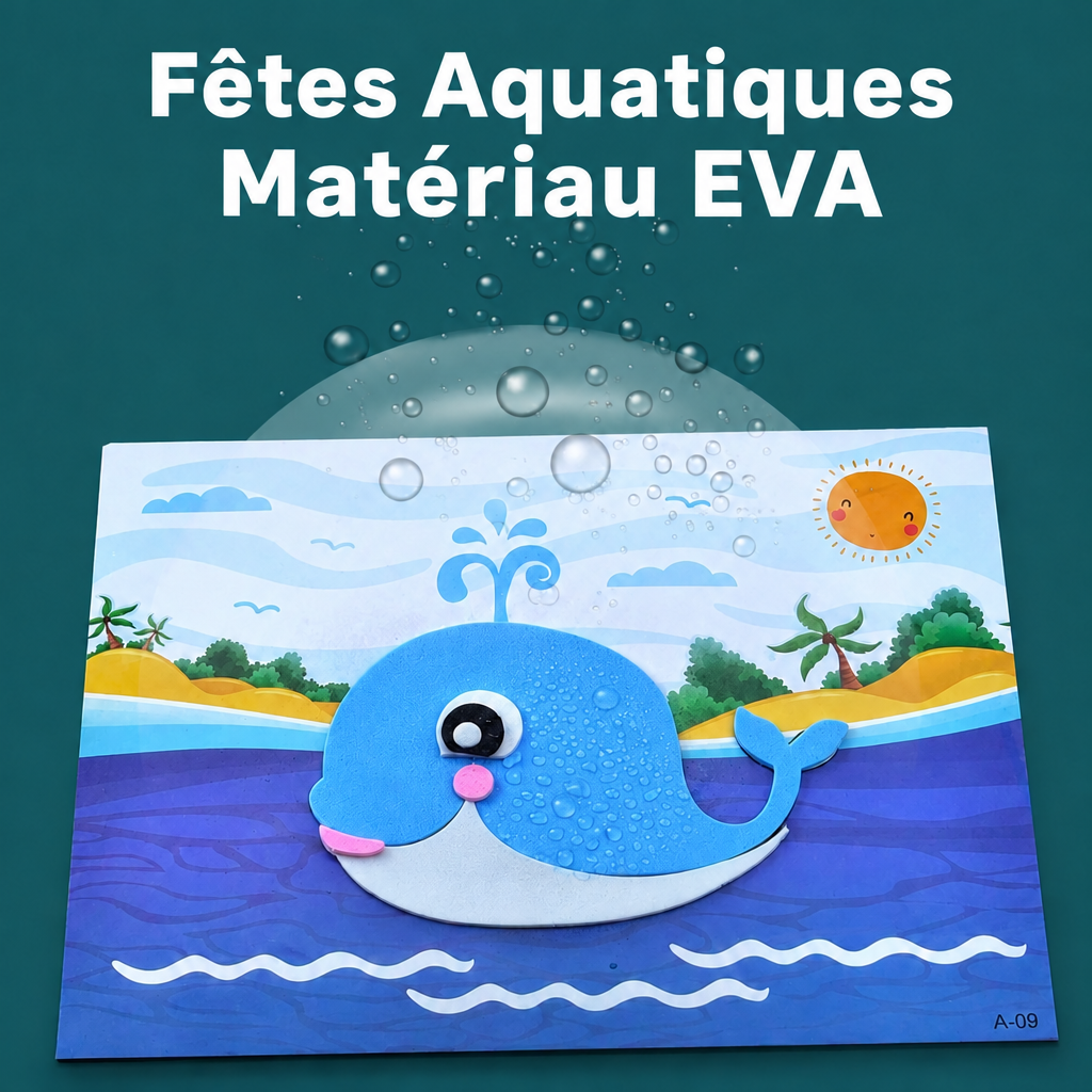 Kit créatif stickers 3D en mousse avec texte en français