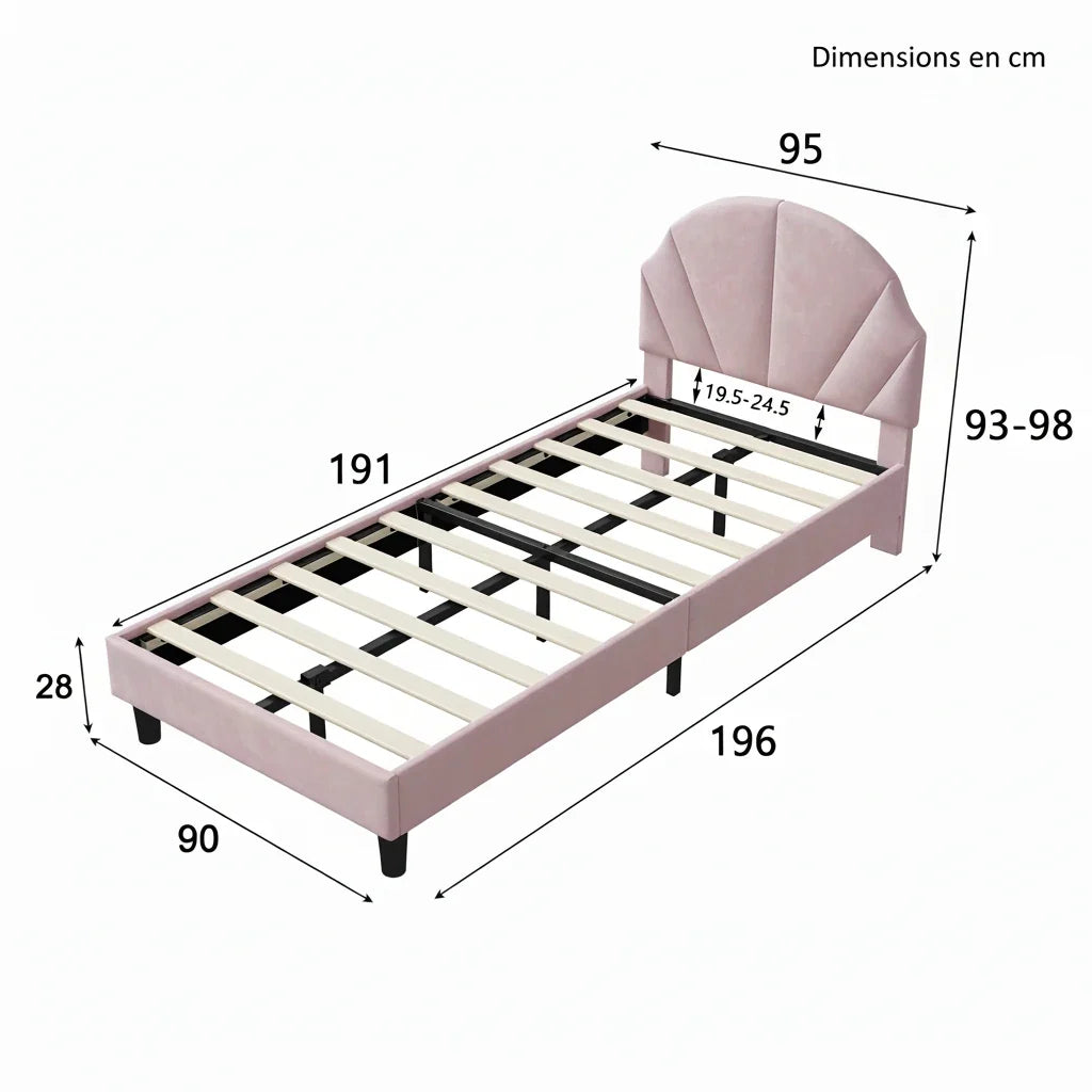mesure cadre de lit enfant - Espace Enfant